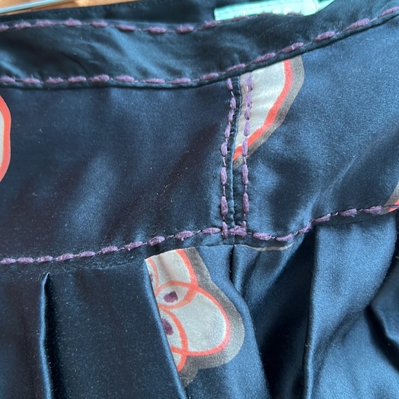 Hoss Intropia Floral Silk Skirt with Too Stitch Detailing - Picture 5 of 11